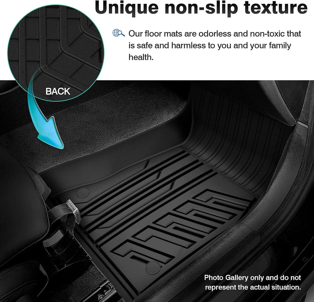 All-Weather Car Floor Mats Full Set TPE D51466