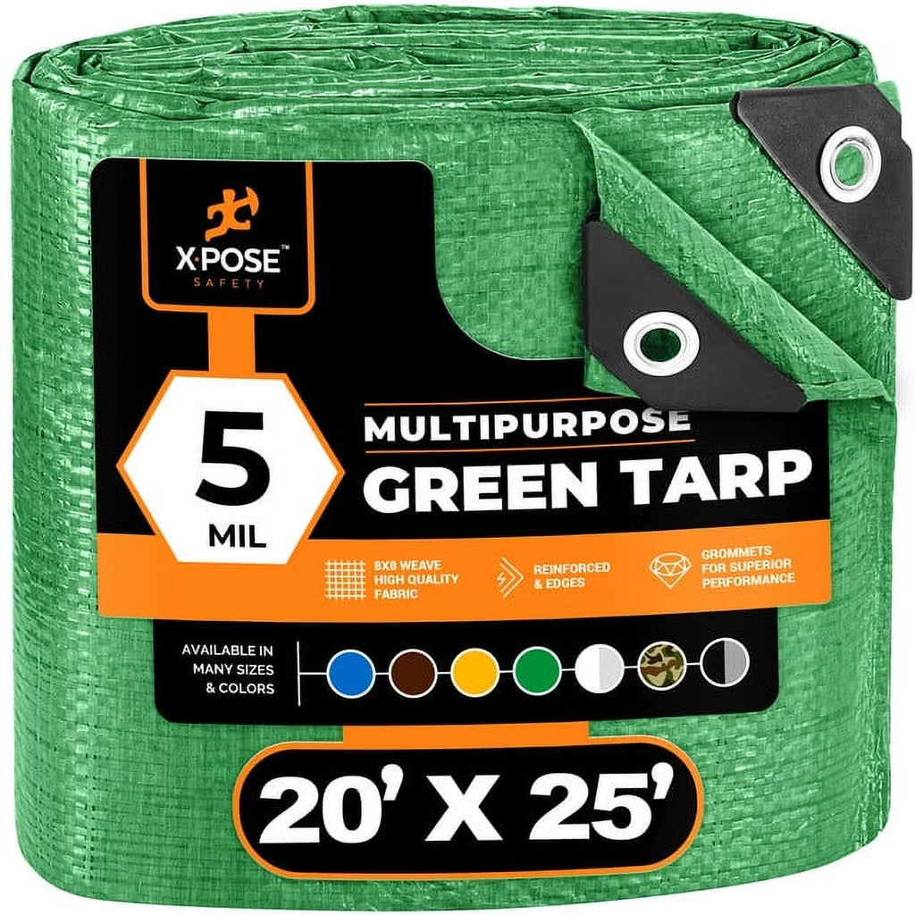 Blue 5' x 7' Waterproof Poly Tarp Y48576