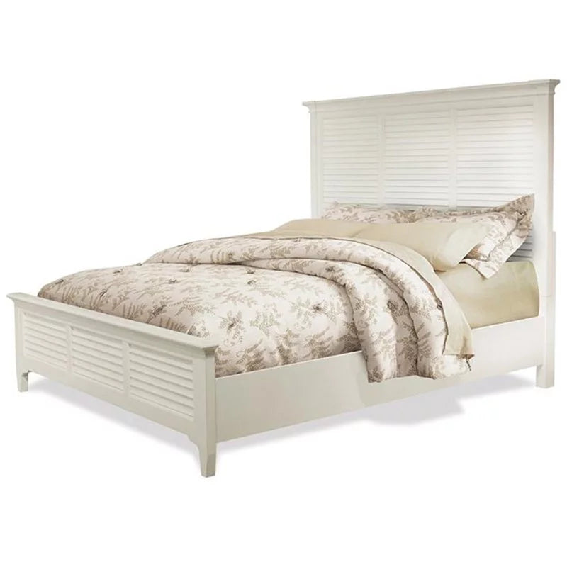 King Panel Bed in Paperwhite N8404