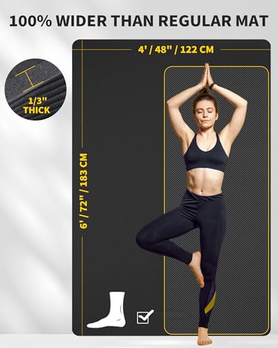 Large Yoga Mat 6'x 4' 1/4 inch R1583