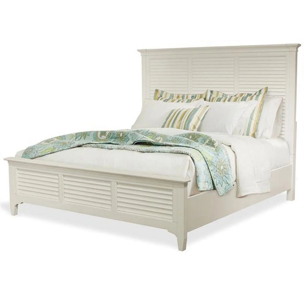 King Panel Bed in Paperwhite N8404