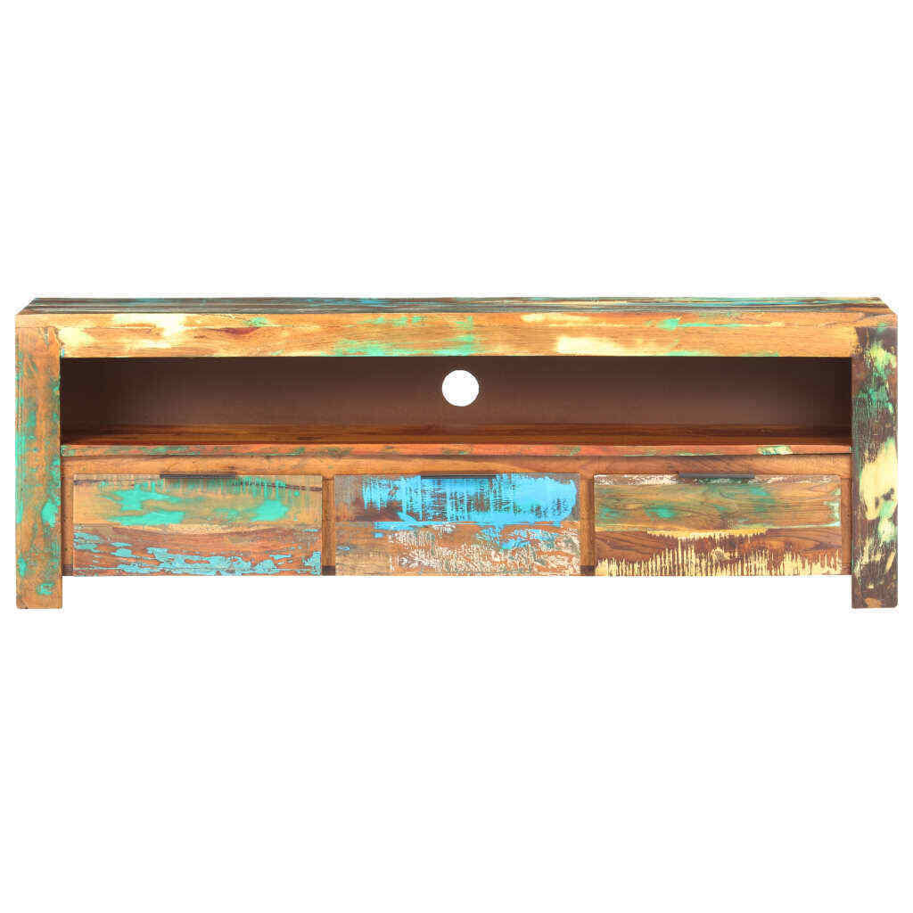 Solid Reclaimed Wood TV Cabinet D154
