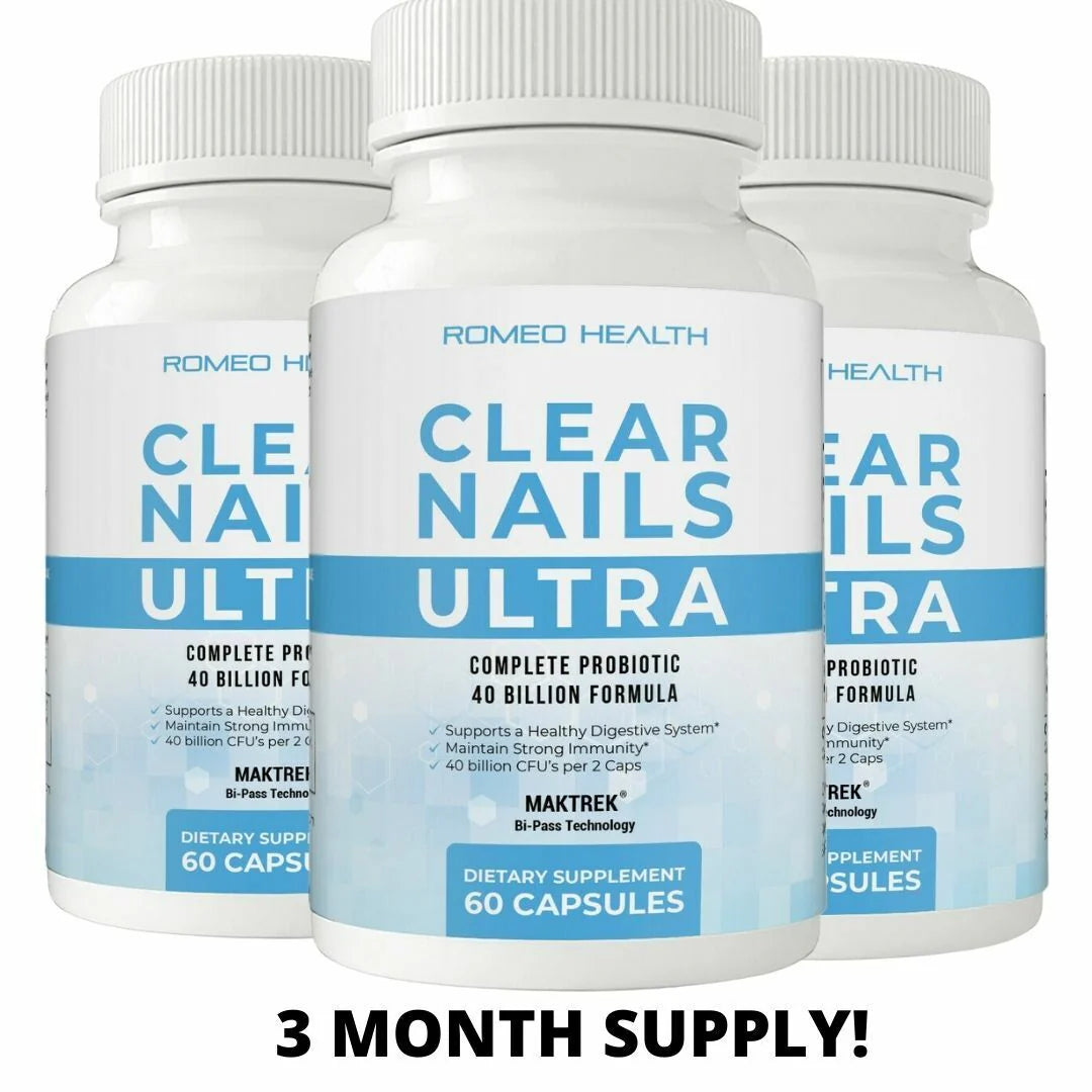 Clear Nails Ultra Extra Strength Formula Antifungal Probiotic Pills 60CT V106