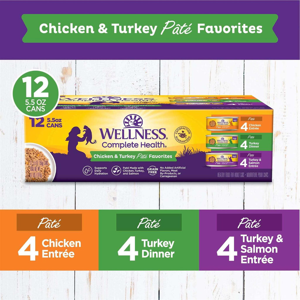 Chicken & Turkey Pate Cat Food Variety Pack X709