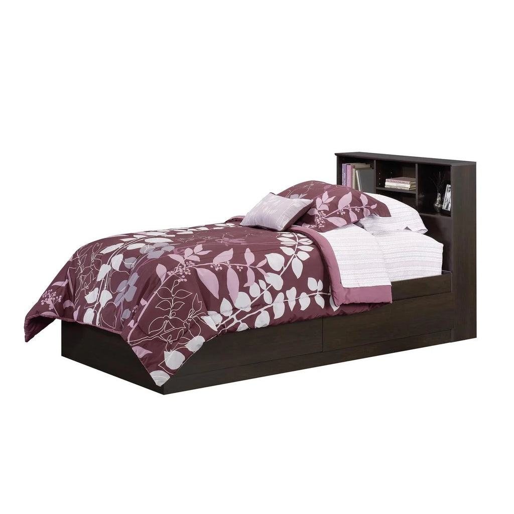 Twin Storage Bed with Bookcase Headboard Y65420