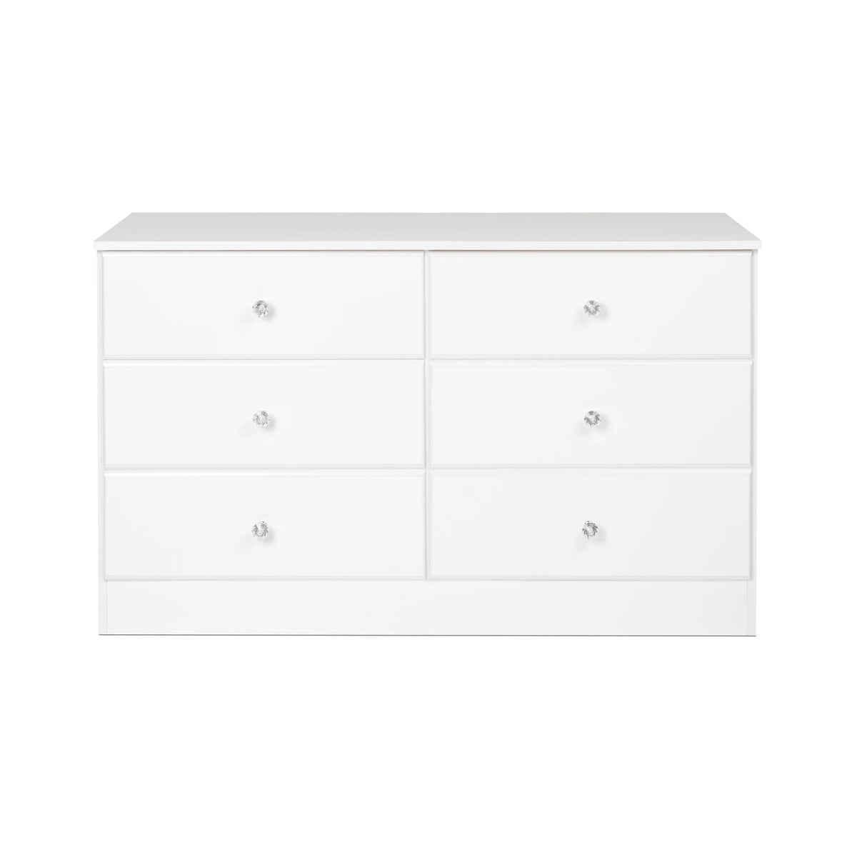 White 6 Drawer Wooden Dresser O730995