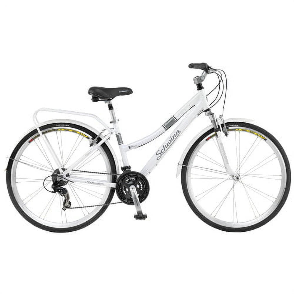 White 700c Hybrid Bicycle W143