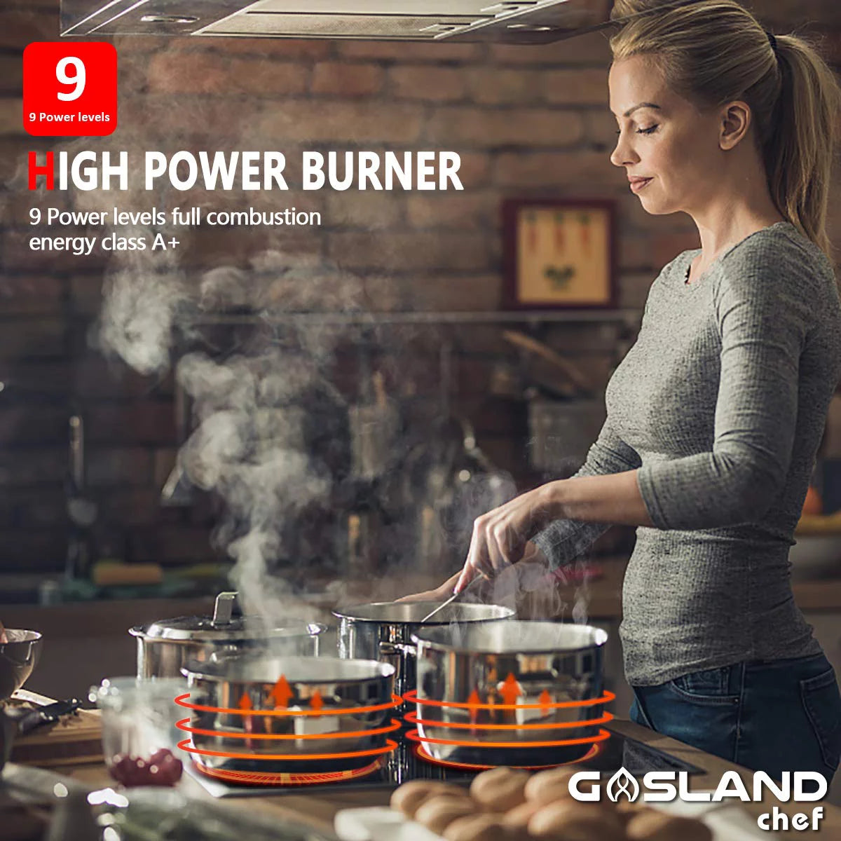 30 Built-in Electric Cooktop, 4 Burners Ceramic Glass E69797
