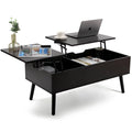 Black Lift Top Coffee Table with Storage V105