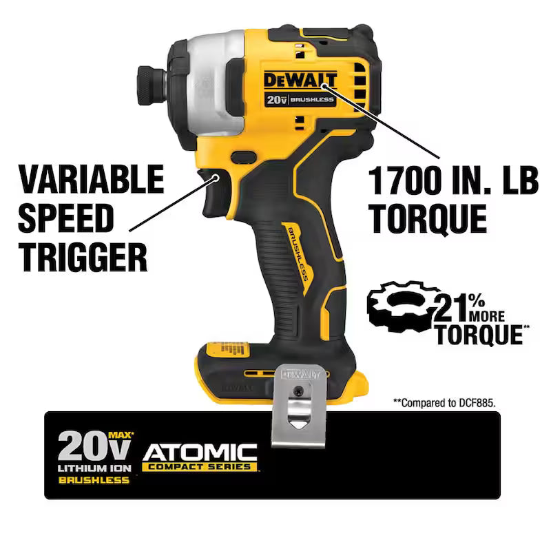 20V MAX Cordless Brushless Compact Drill/Impact 2 Tool Combo Kit I159057