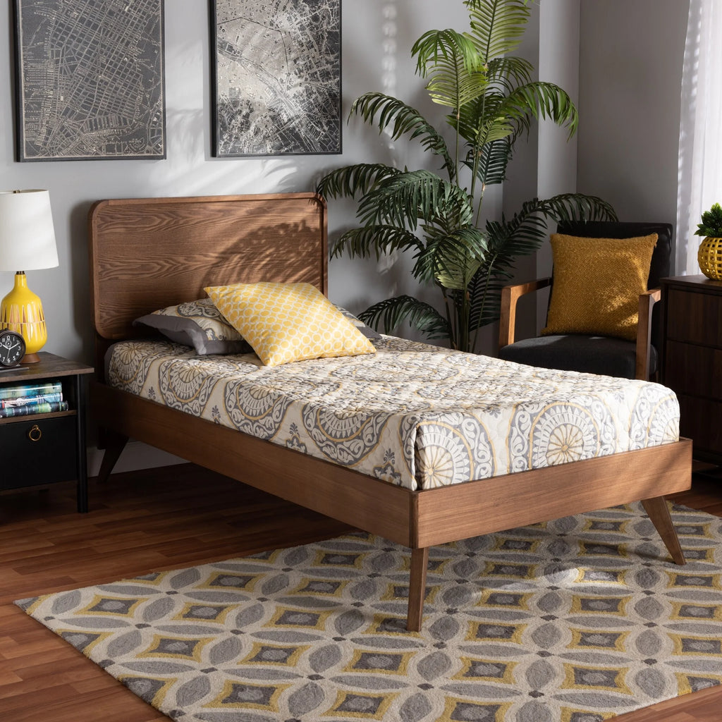 Wood Twin Size Platform Bed P4167
