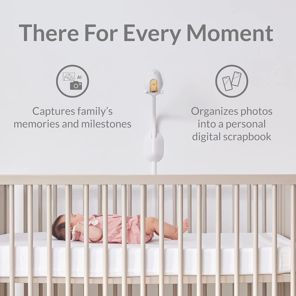 Smart Baby Monitor with Wall Mount, 1080p HD Night Vision Camera, 2-Way Audio K79319