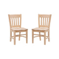 Unfinished Wood Kids Chair Set of 2 B572165