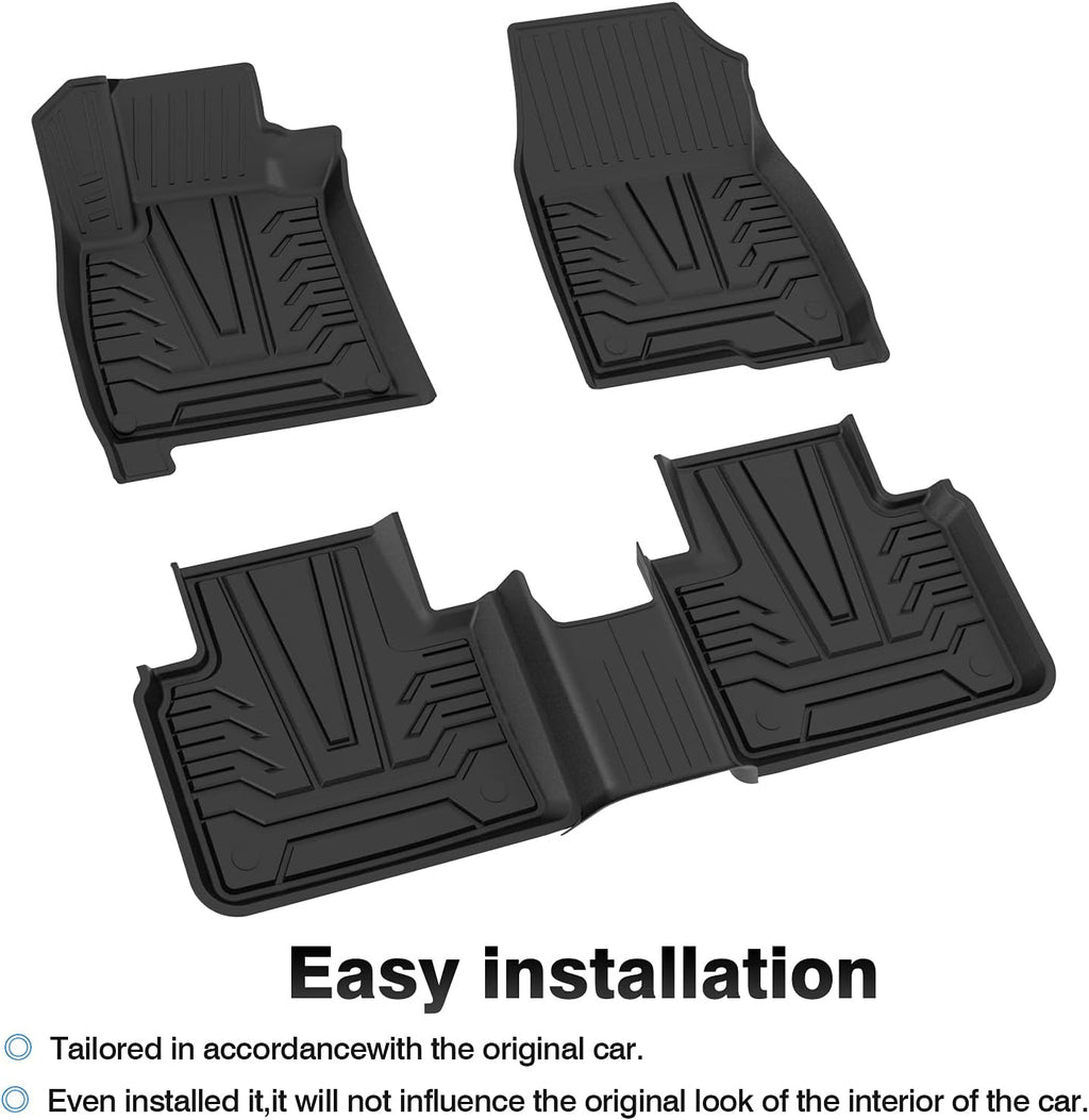 All-Weather Car Floor Mats Full Set TPE D51466