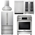 30 In. Propane Gas Range, Range Hood, Refrigerator, Dishwasher, Wine Cooler H345