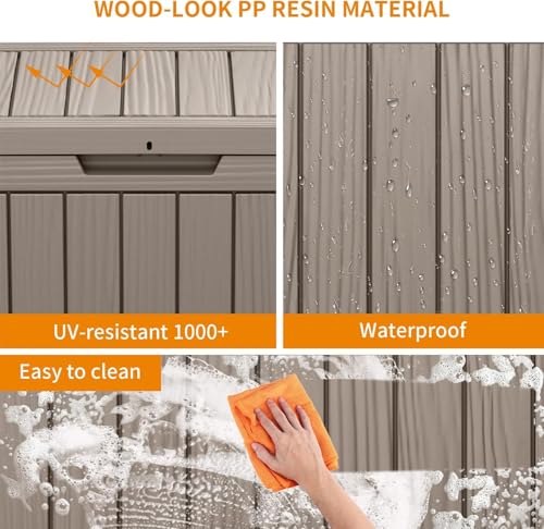 150 Gallon Waterproof Resin Outdoor Storage Box X4072