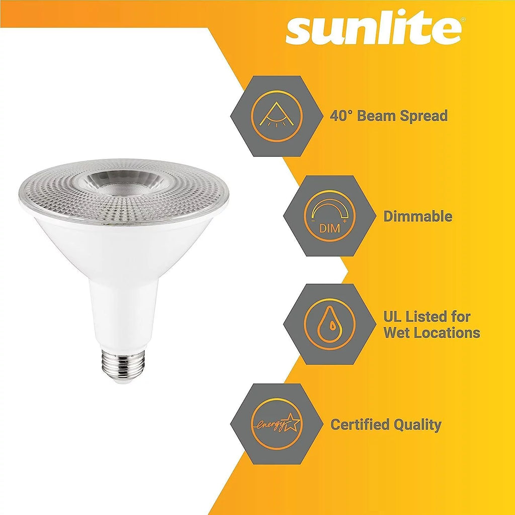 LED PAR38 Long Neck Spotlight Bulb 15 Watts Dimmable 3000K Warm White 6-Pack K151602