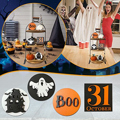 4 Pieces Halloween Tiered Tray Decor Set U43050