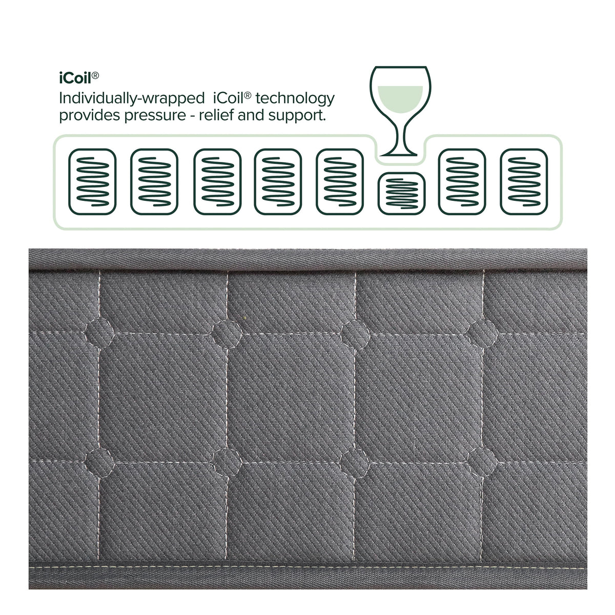 Queen Gel Memory Foam Hybrid Mattress D9919