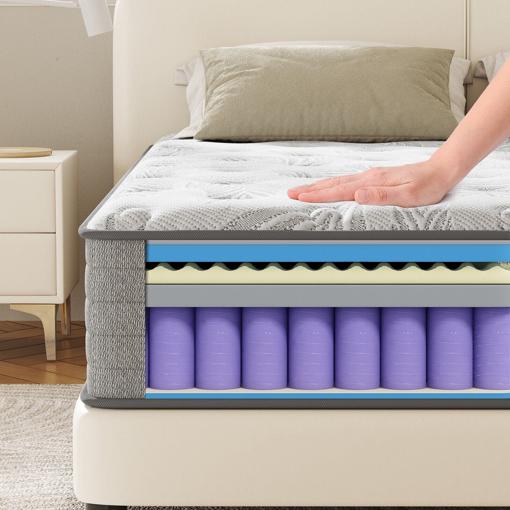 12 Inch Cool Memory Foam & Spring Hybrid Mattress E2950
