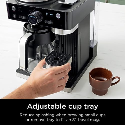 Espresso & Coffee Maker with Built-in Frother, Black E3666