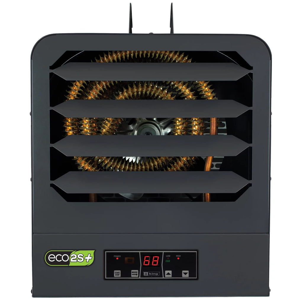 2-Stage Electric Garage Heater with Remote Sensor, 5KW / 240V, Gray M792215