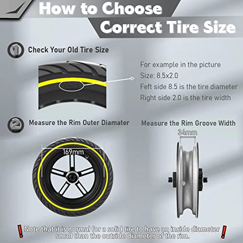 8.5x2.0 Scooter Tire 2pcs P7845