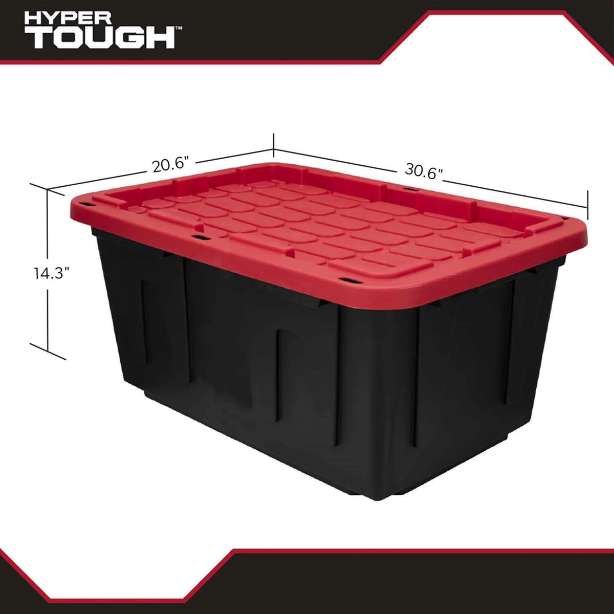 27 Gallon Snap Lid Plastic Storage Bin J73196