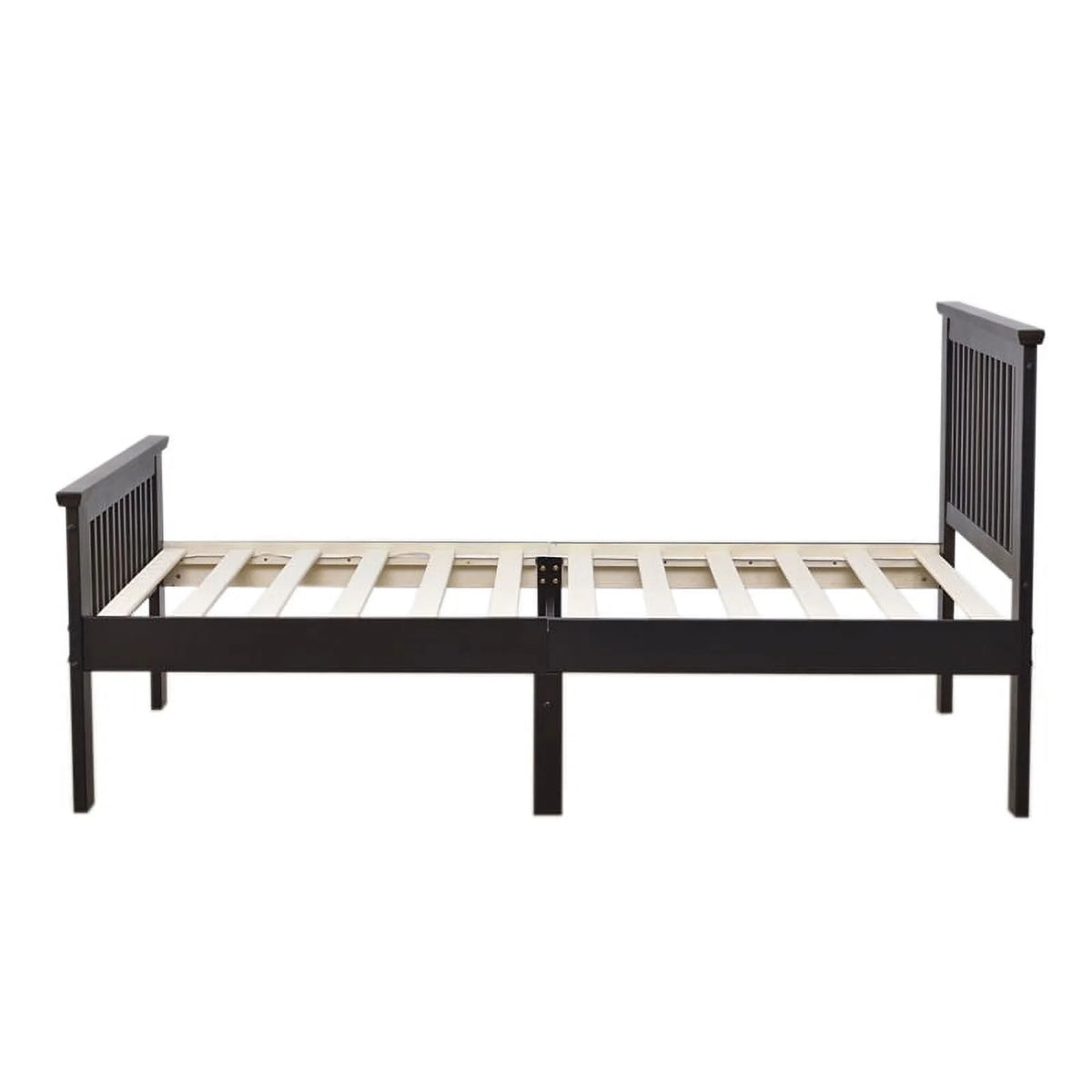2-Piece Set with Double Sliding Door Wardrobe & Twin Bed O1053