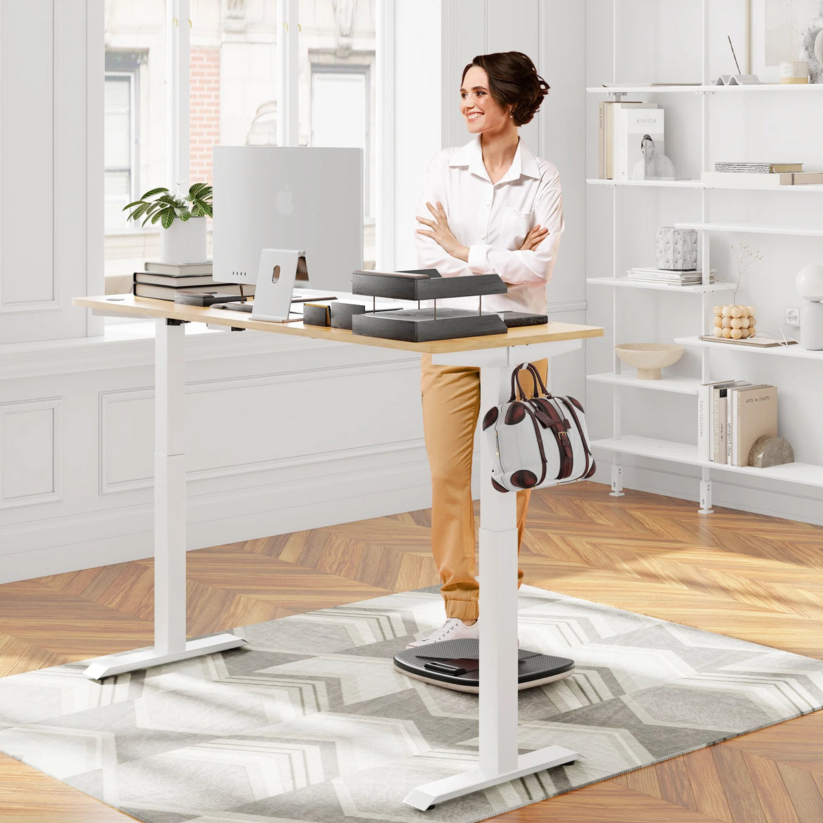 48" x 24" Height Adjustable Electric Standing Desk with Memory Controller G156