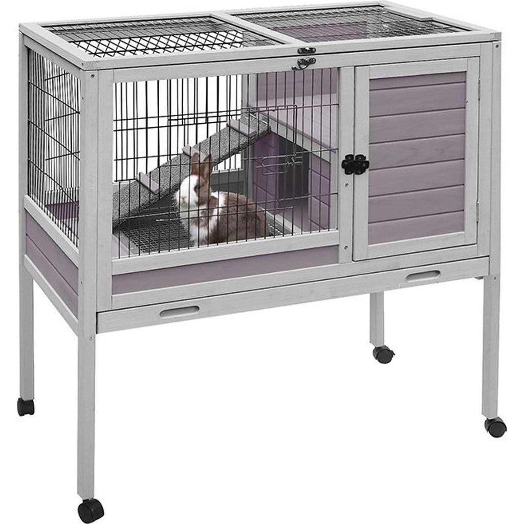 Small Rabbit Hutch with Pull Out Tray U3210
