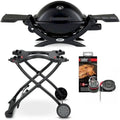 Portable 1-Burner Propane Gas Grill in Black N8786