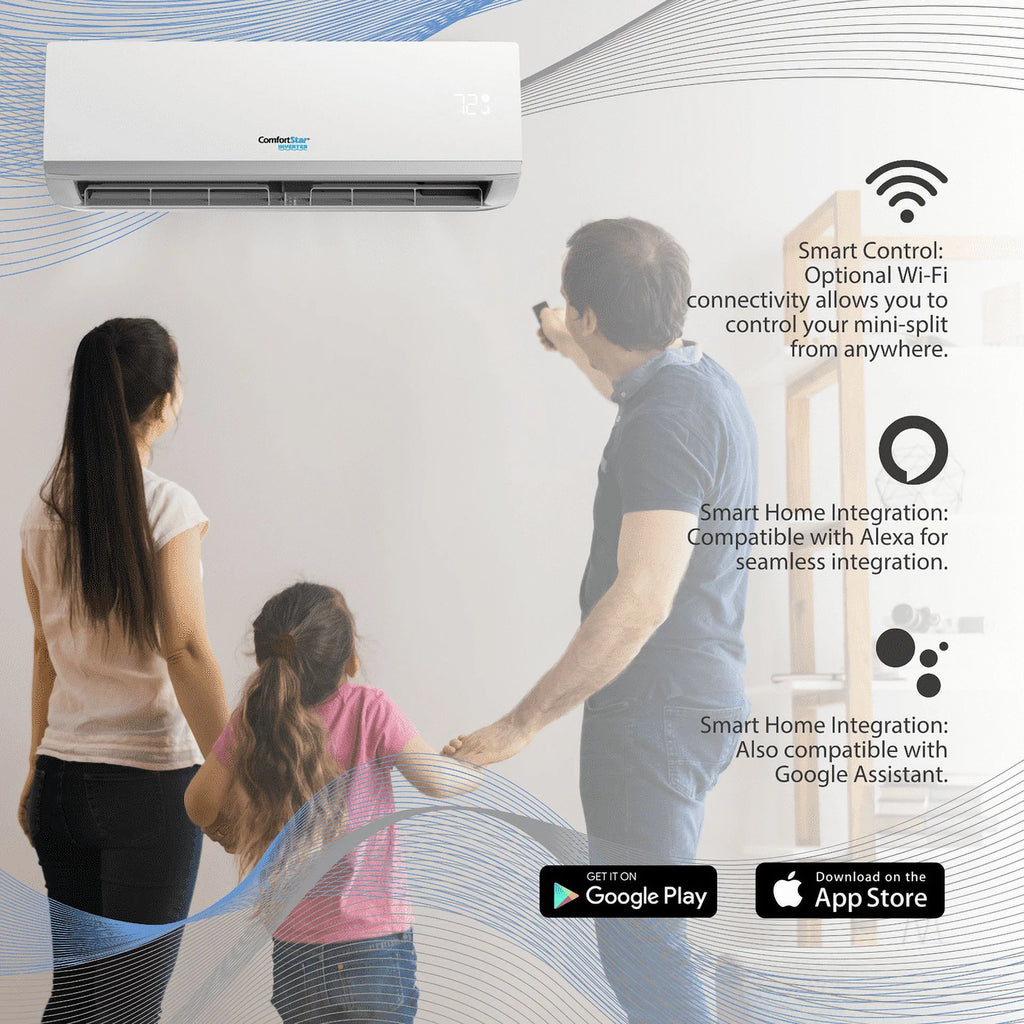 12,000 BTU 21 SEER2 Ductless Mini-Split Air Conditioner Full Set 110V R8533