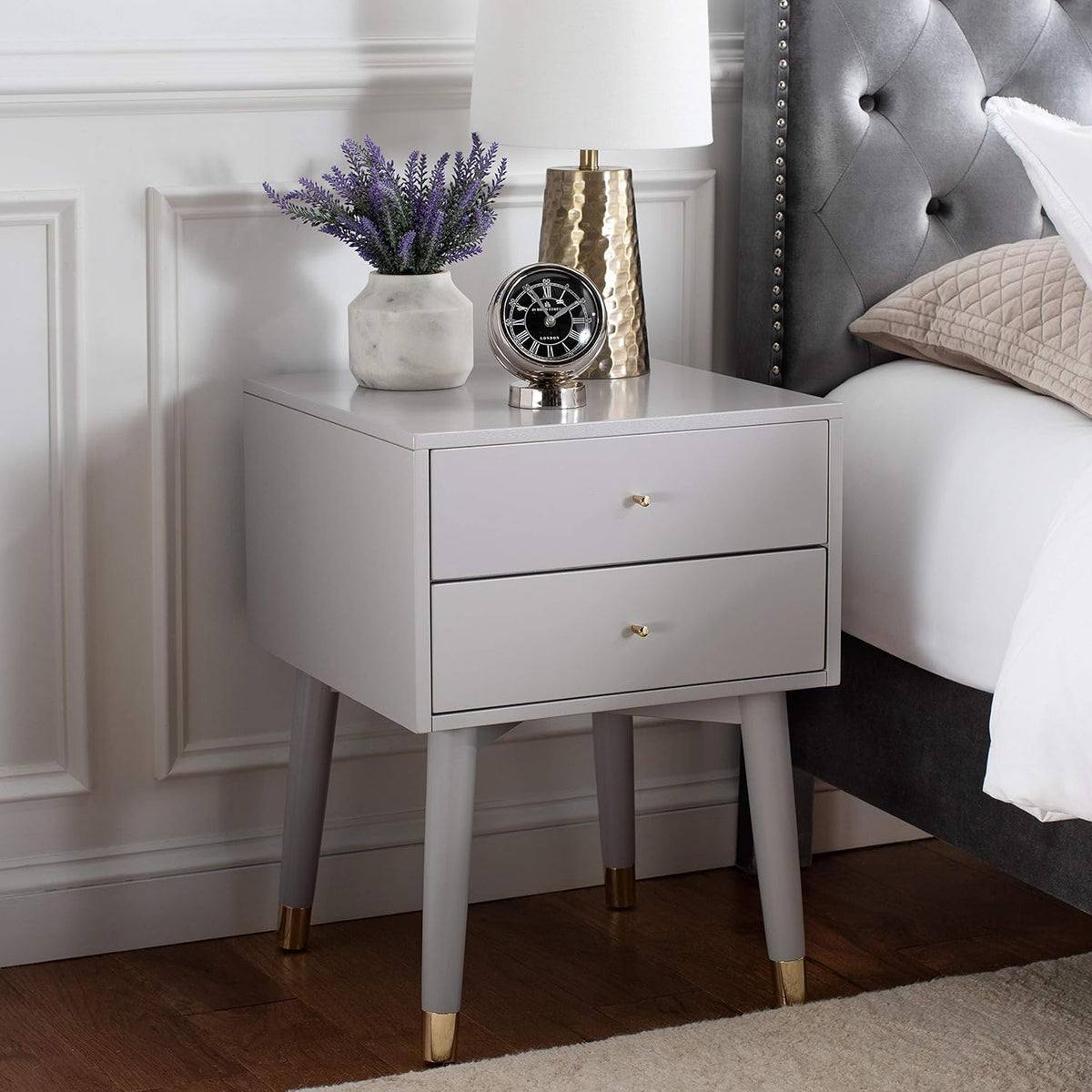 Navy Blue Nightstand C723608
