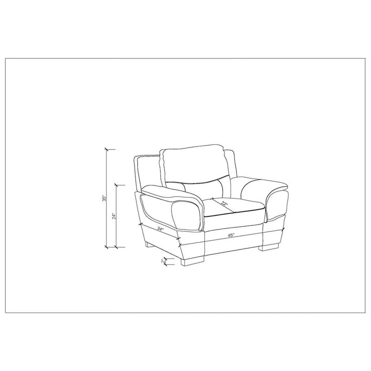 Gray Leather Upholstered Chair K232