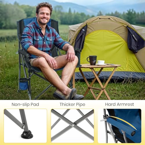 Folding Camping Chair with Cup Holder and Carry Bag J7850
