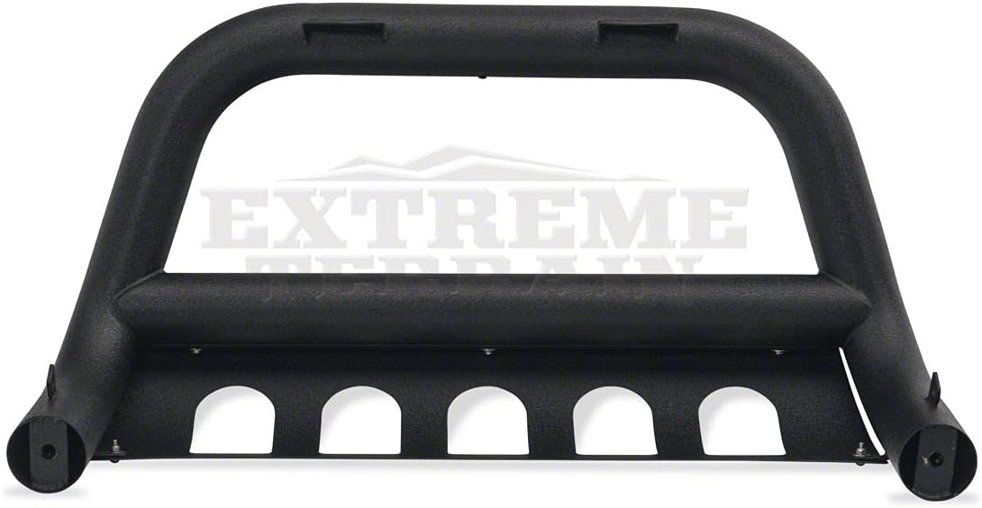 3-Inch Bull Bar with Skid Plate Textured Black D4767