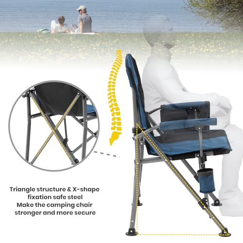 Folding Camping Chair with Cup Holder and Carry Bag J7850