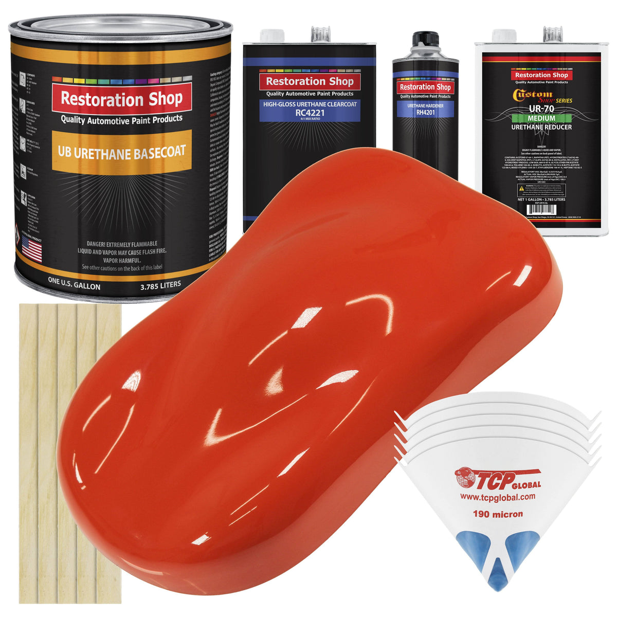 Urethane Basecoat Clearcoat Car Auto Body Paint Kit N660878