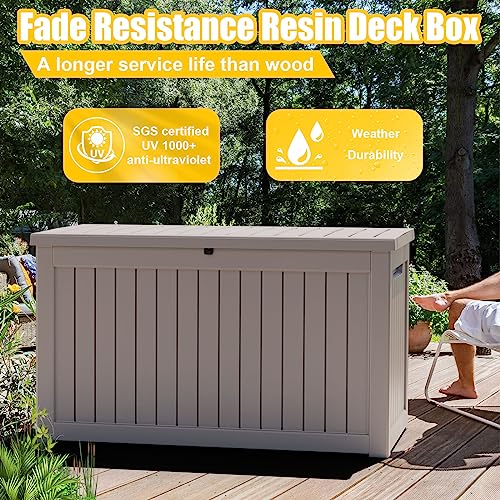 150 Gallon Waterproof Resin Outdoor Storage Box X4072