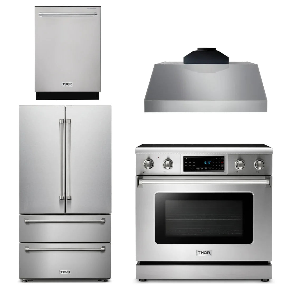 36 Electric Range, Range Hood, Microwave, Refrigerator, Dishwasher A74443