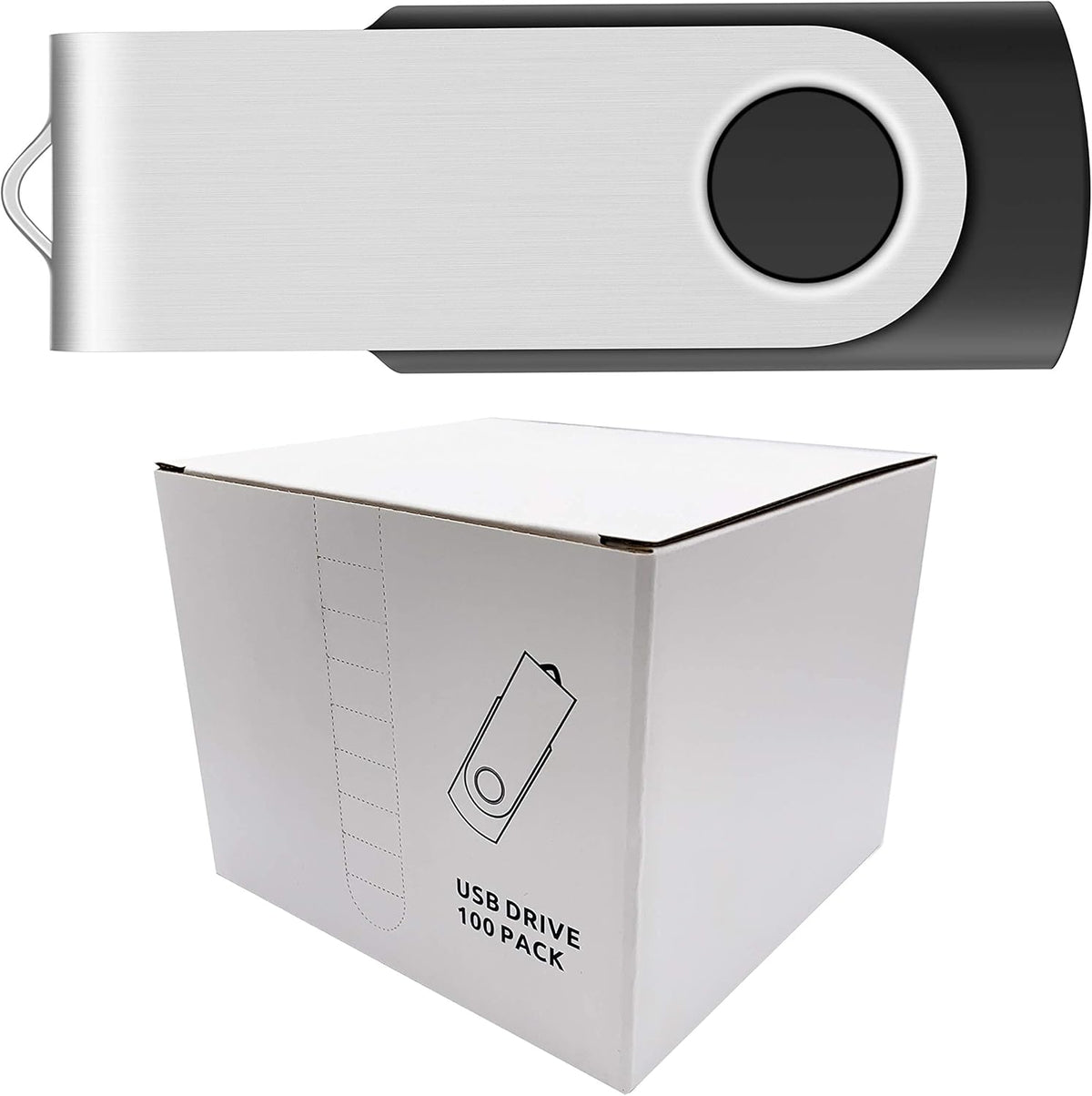 512MB USB 2.0 Flash Drives 100 Pack Black X708