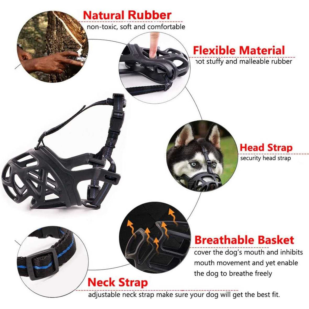 Breathable Basket Dog Muzzle E519