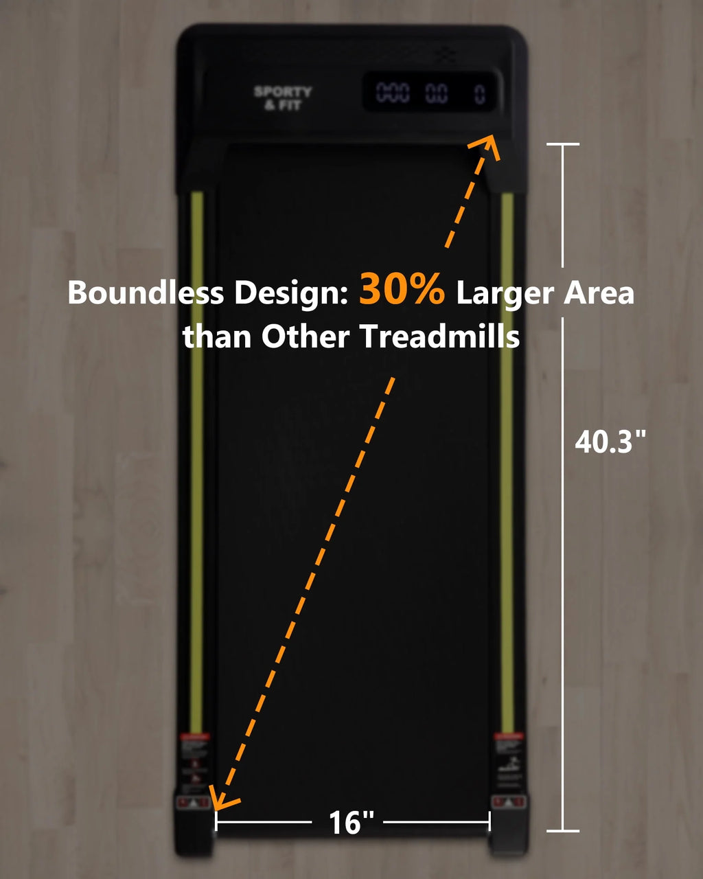 Treadmill 265 lb Capacity with LCD Display I7740