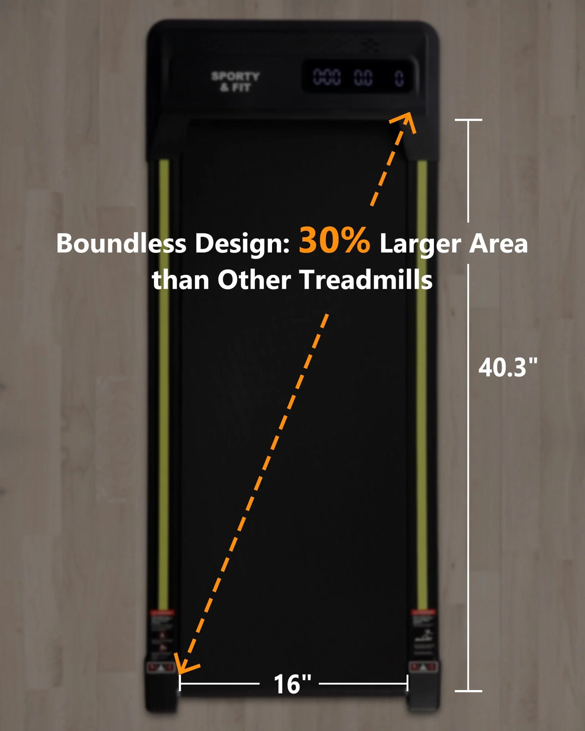 Treadmill 265 lb Capacity with LCD Display I7740