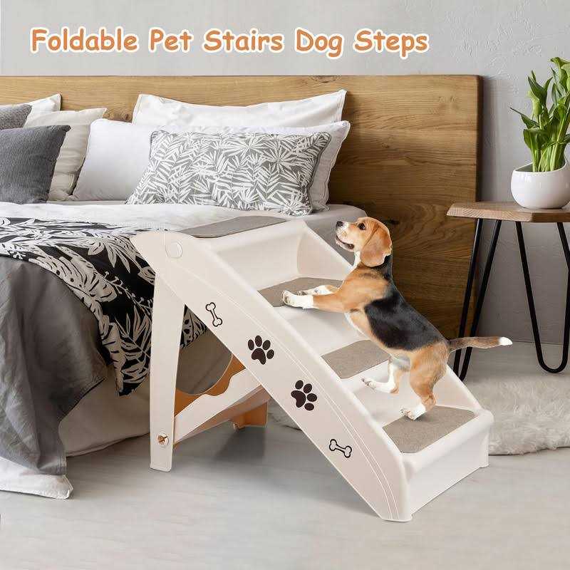 Foldable Dog Stairs with Storage K63249