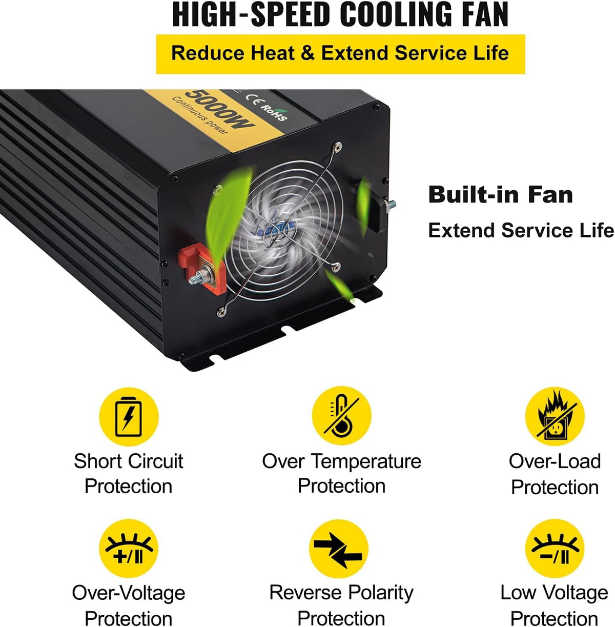 5000W Modified Sine Wave Power Inverter W194