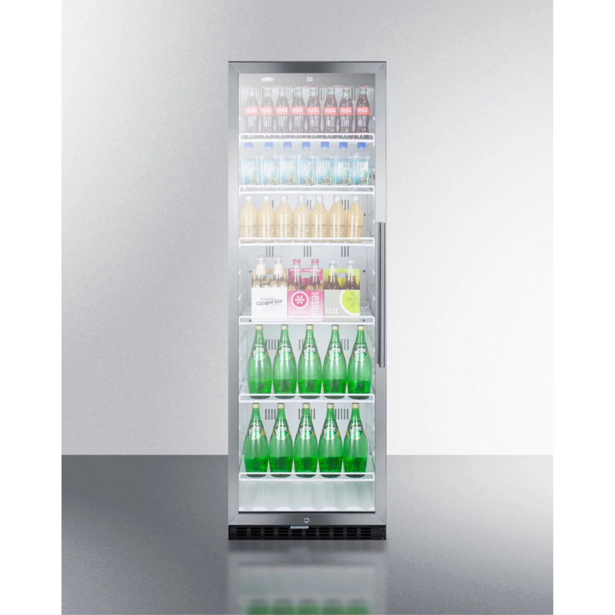 24" Wide 12.6 Cu. Ft. Left Swing Merchandiser Refrigerator V1256