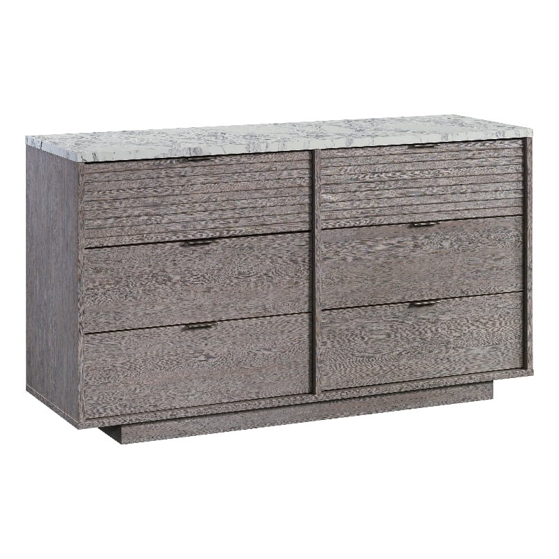 Oak 6 Drawer Engineered Wood Dresser Z1939