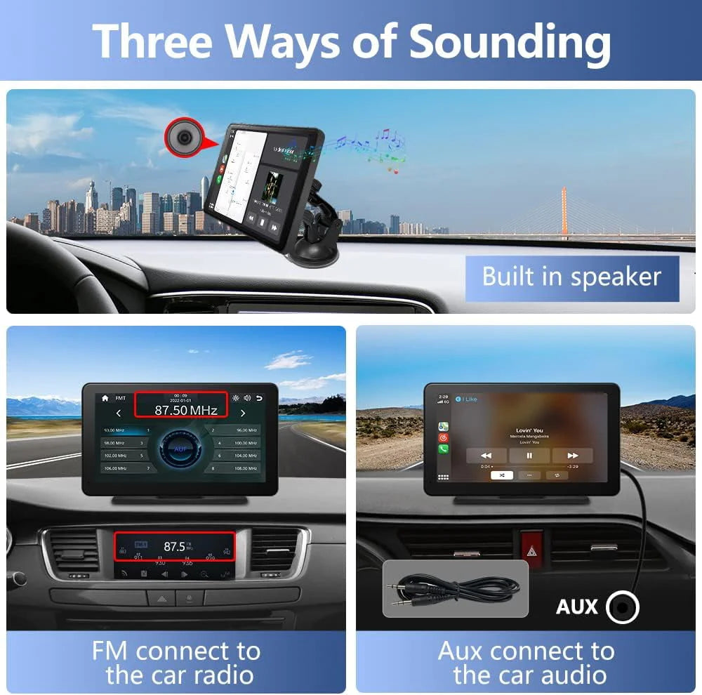 7 Inch Portable Car Stereo with Full HD Touch Screen G431235